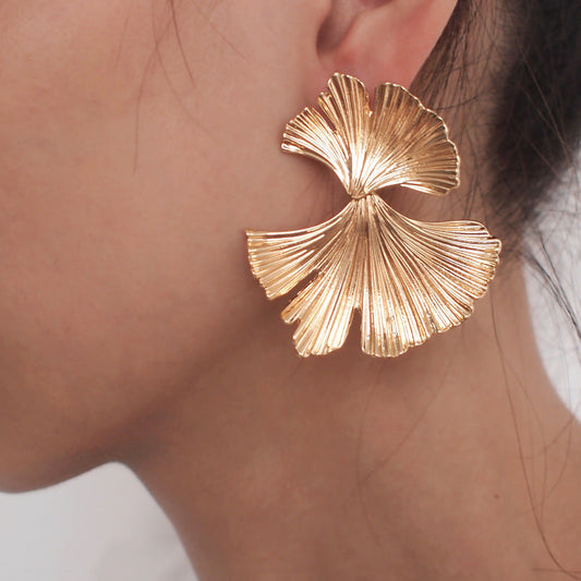 Vintage Ginkgo Biloba Earrings