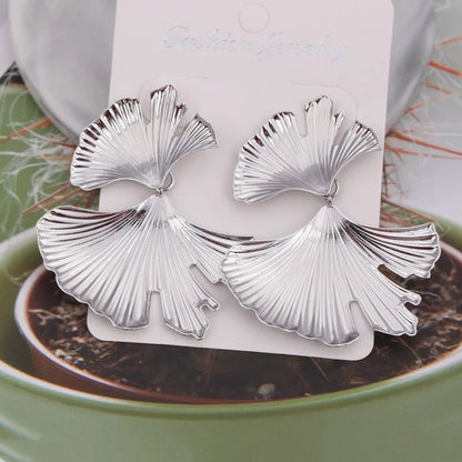 Vintage Ginkgo Biloba Earrings