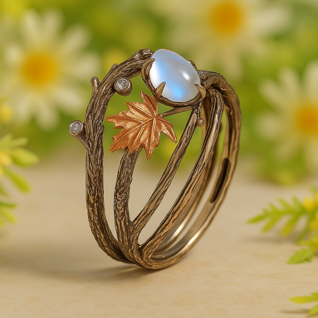 Nature Moonstone Ring